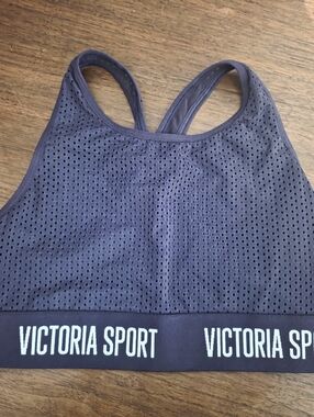 Purple Mesh VICTORIA SPORT Sports Bra Size XS